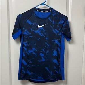 Nike Blue and Black Athletic Shirt